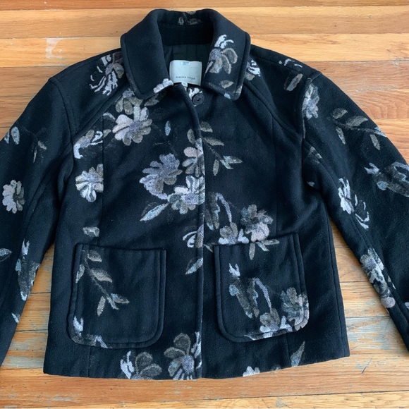 Rebecca Taylor floral jacquard car coat - Picture 10 of 11